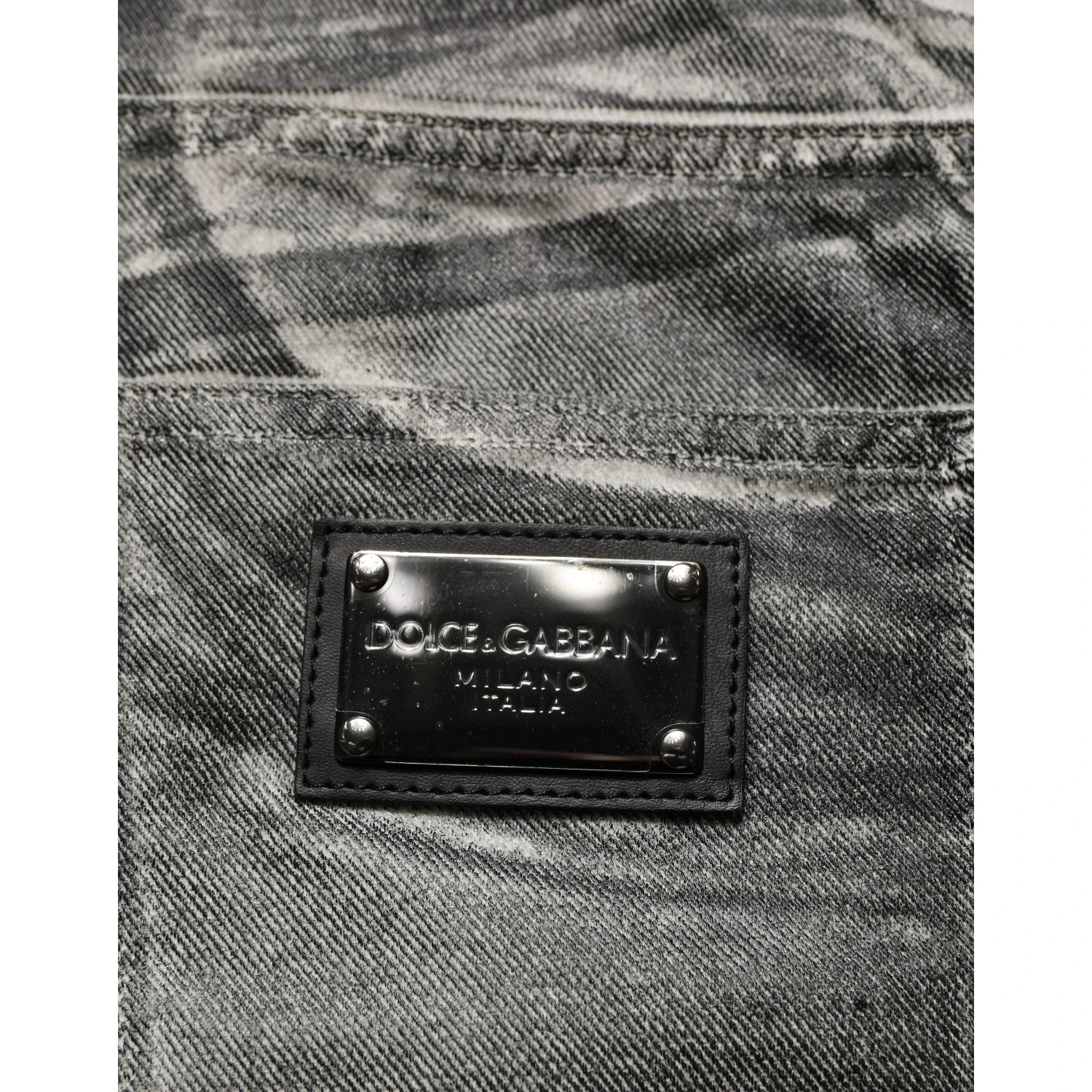 Grey Washed Mid Waist Straight Denim Jeans