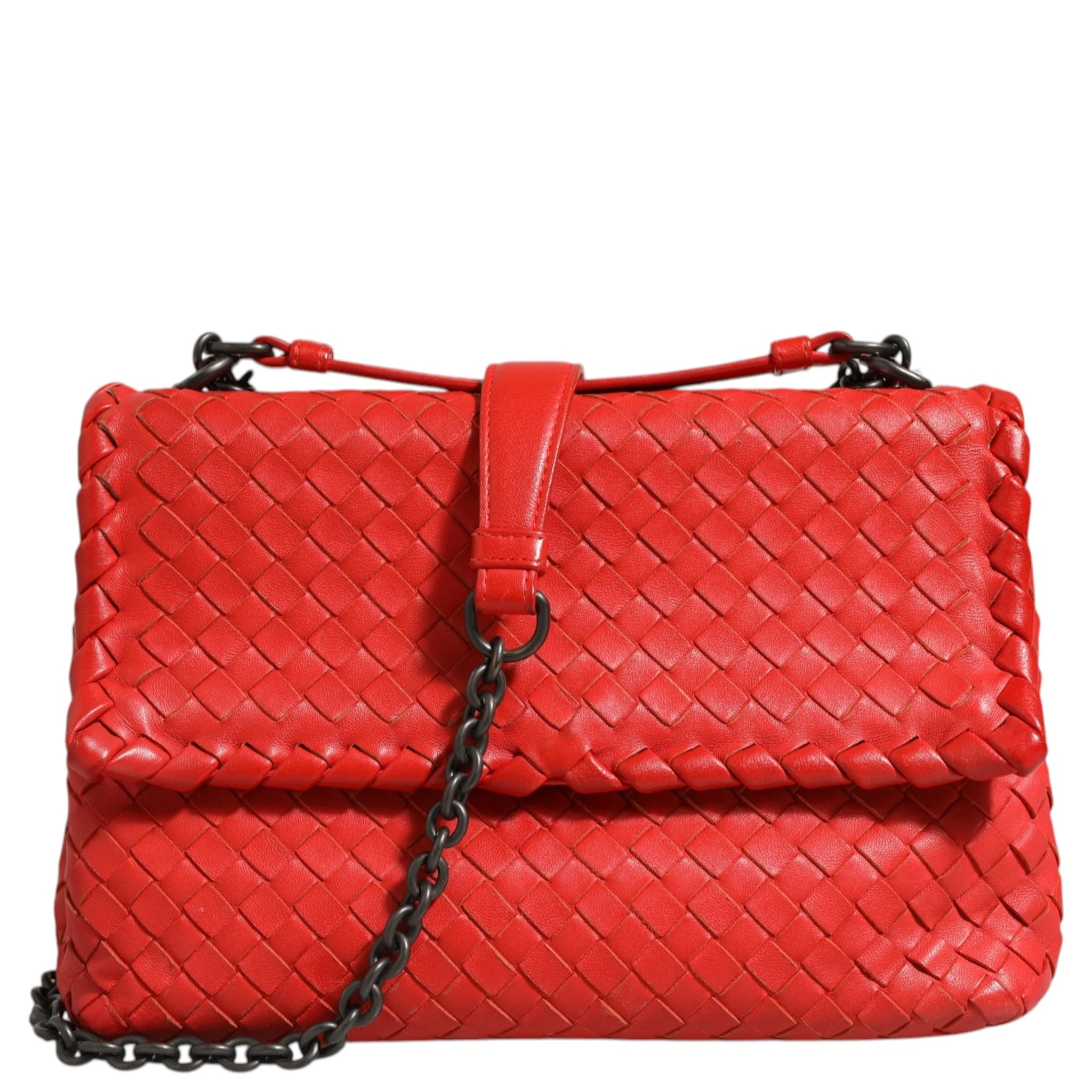 Olimpia Small Intrecciato Leather Shoulder Bag