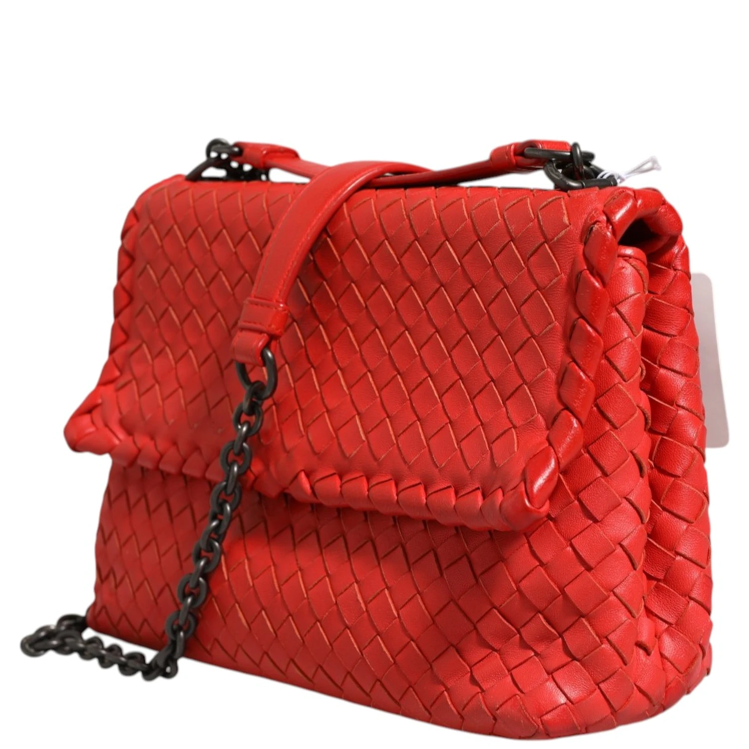 Olimpia Small Intrecciato Leather Shoulder Bag