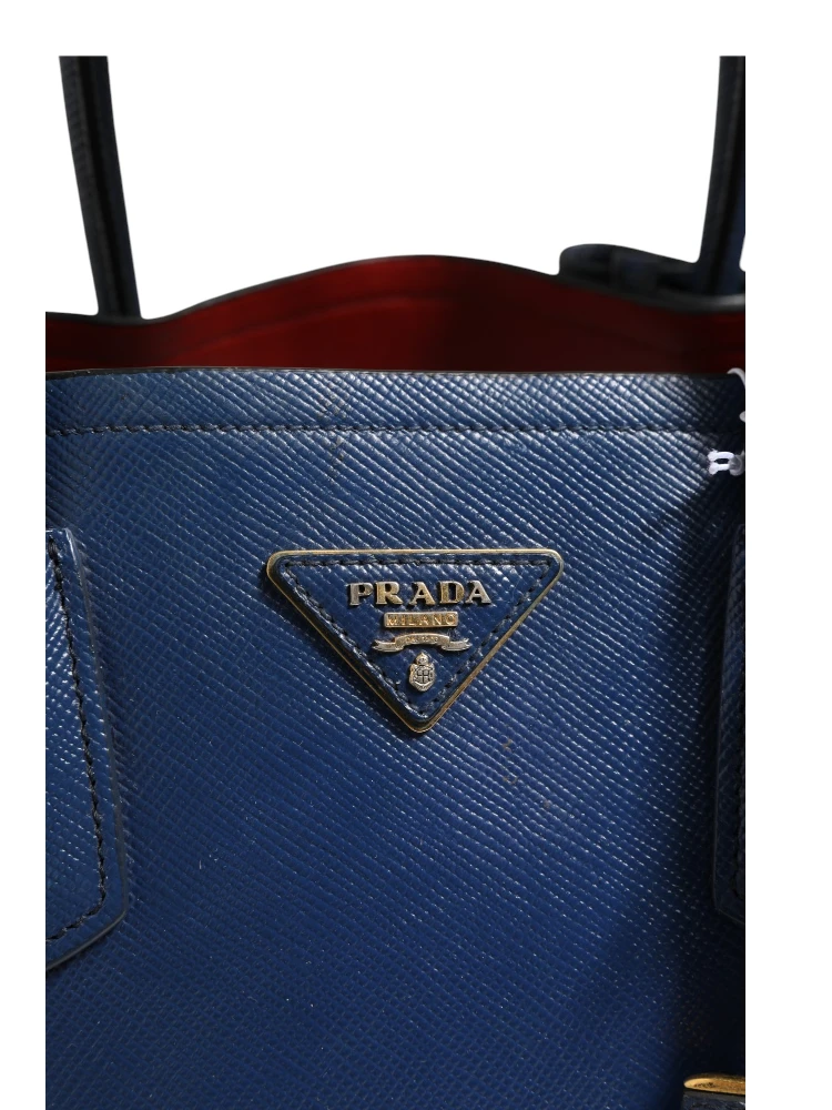 Blue Saffiano Leather 2way Bag alternative
