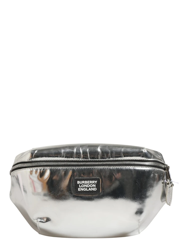 Belt bag Silver in Synthetic