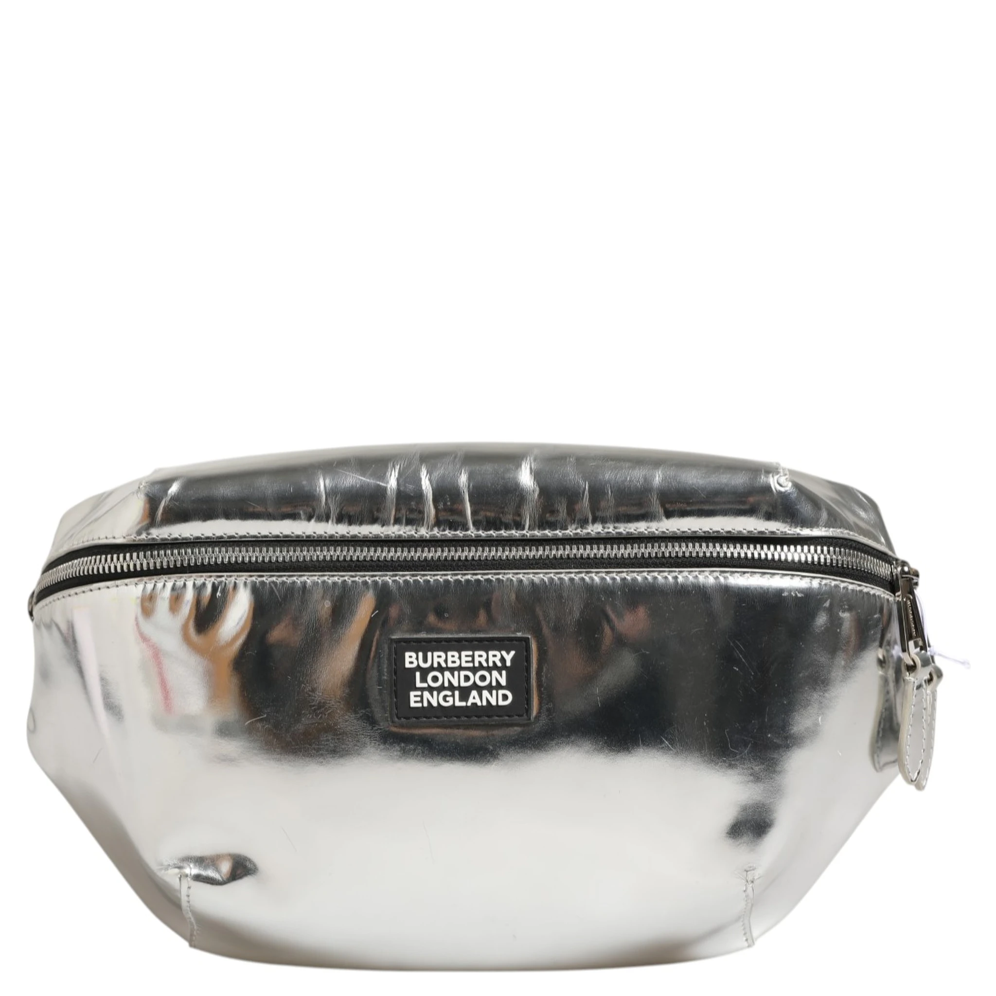 Belt bag Silver in Synthetic