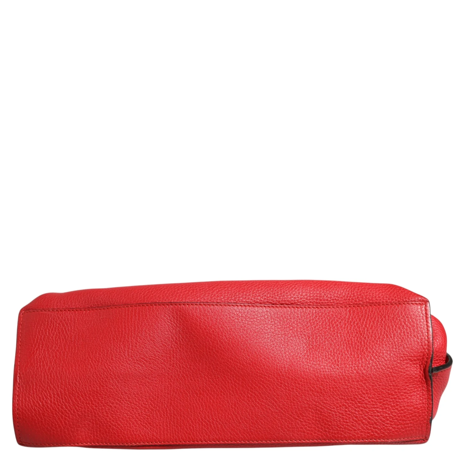 Red Leather Bamboo Daily Tote Crossbody Bag