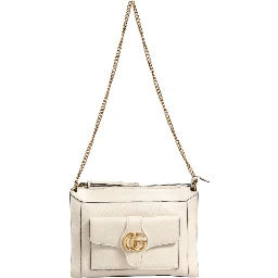 Arli Small Crossbody Bag White Leather