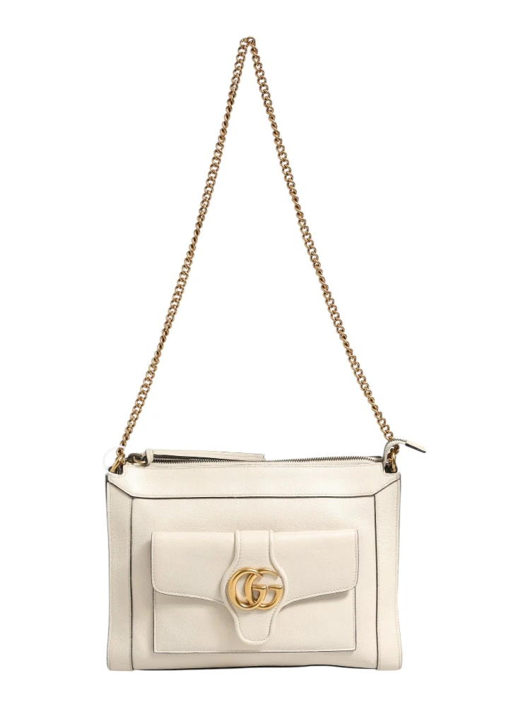 Arli Small Crossbody Bag White Leather