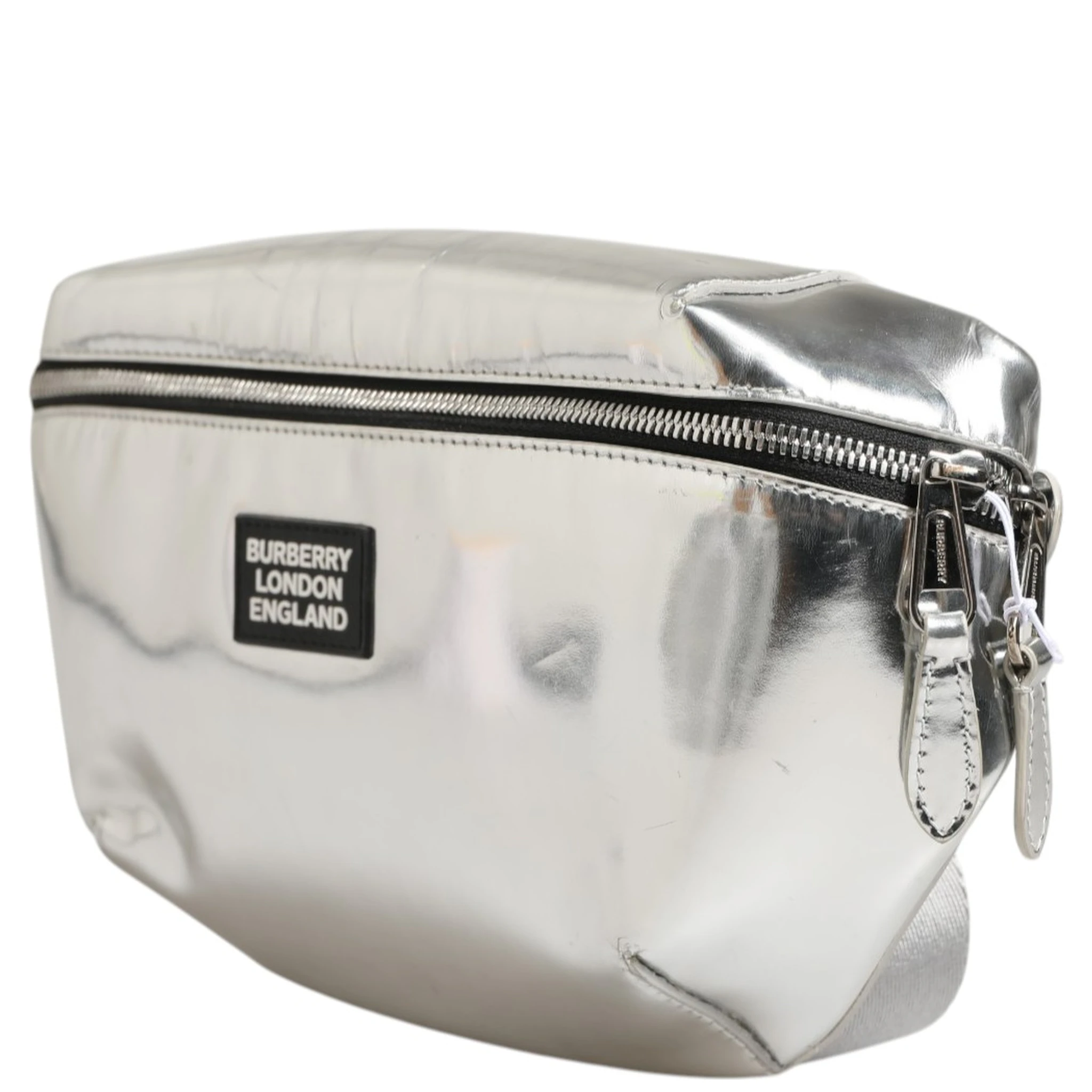 Belt bag Silver in Synthetic
