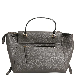Nano Belt Bag in Grained Calfskin Grey