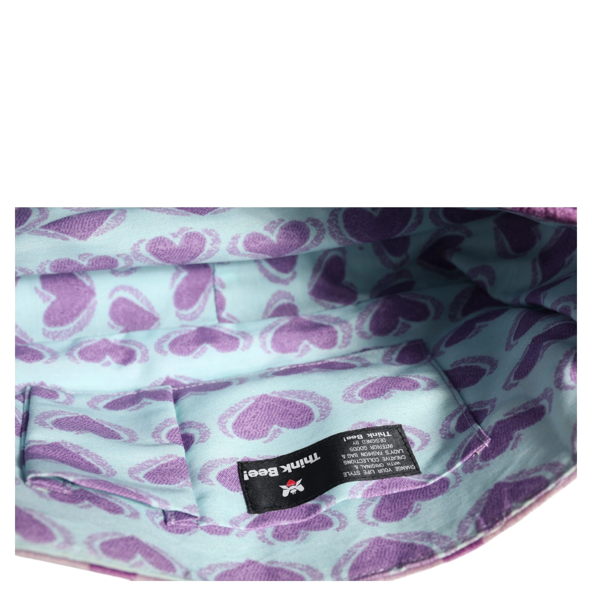 Purple shoulder bag