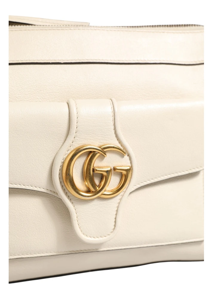 Arli Small Crossbody Bag White Leather alternative