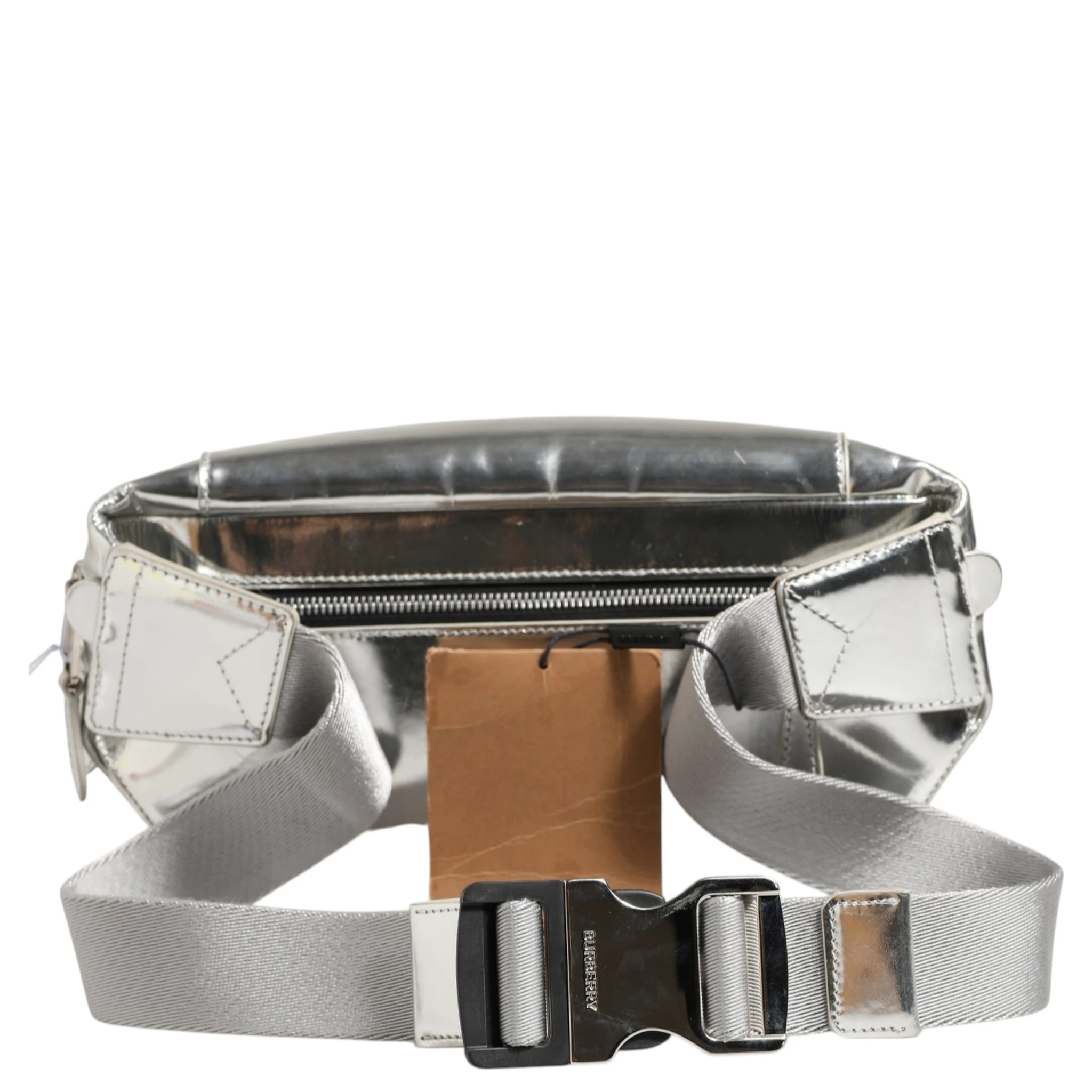 Belt bag Silver in Synthetic