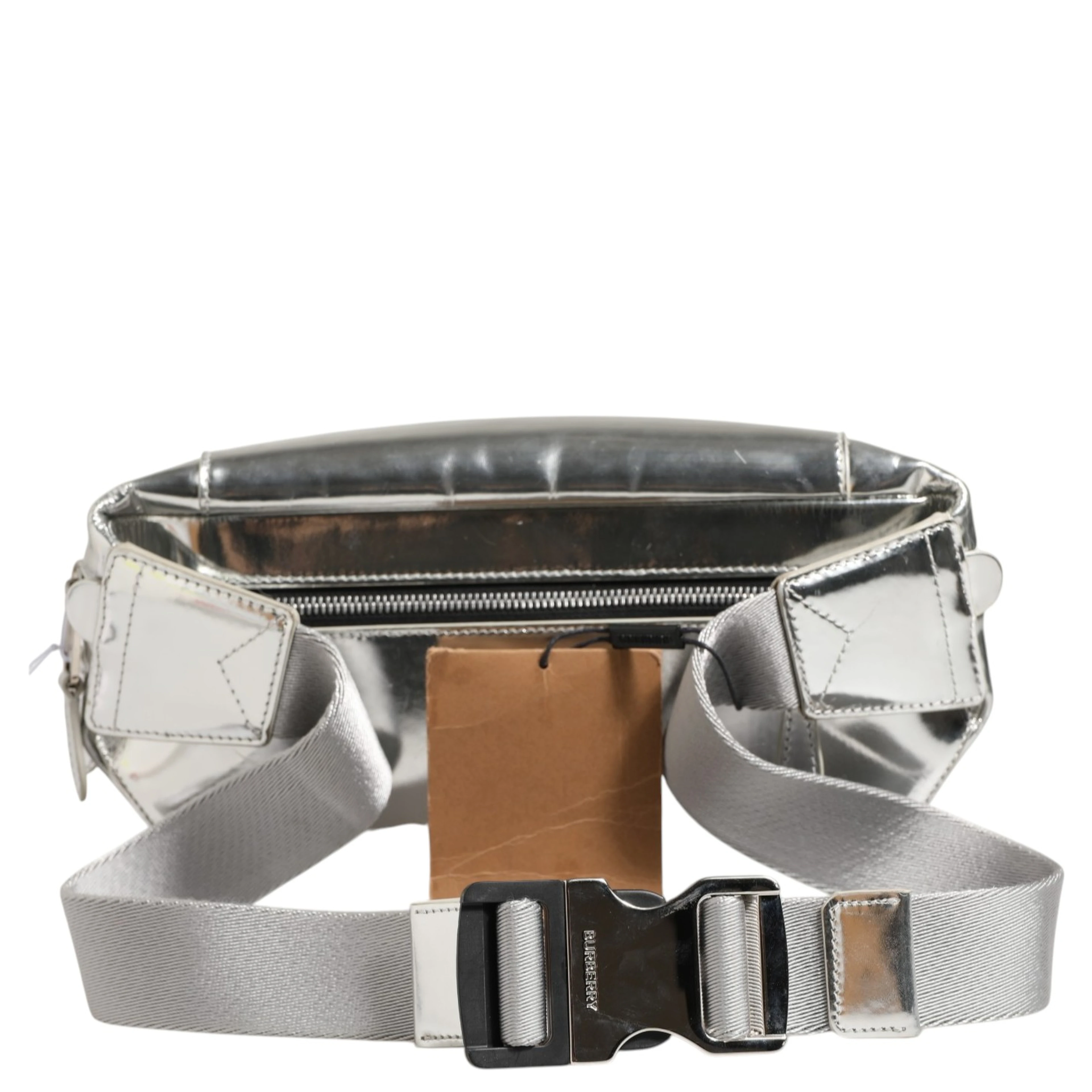 Belt bag Silver in Synthetic