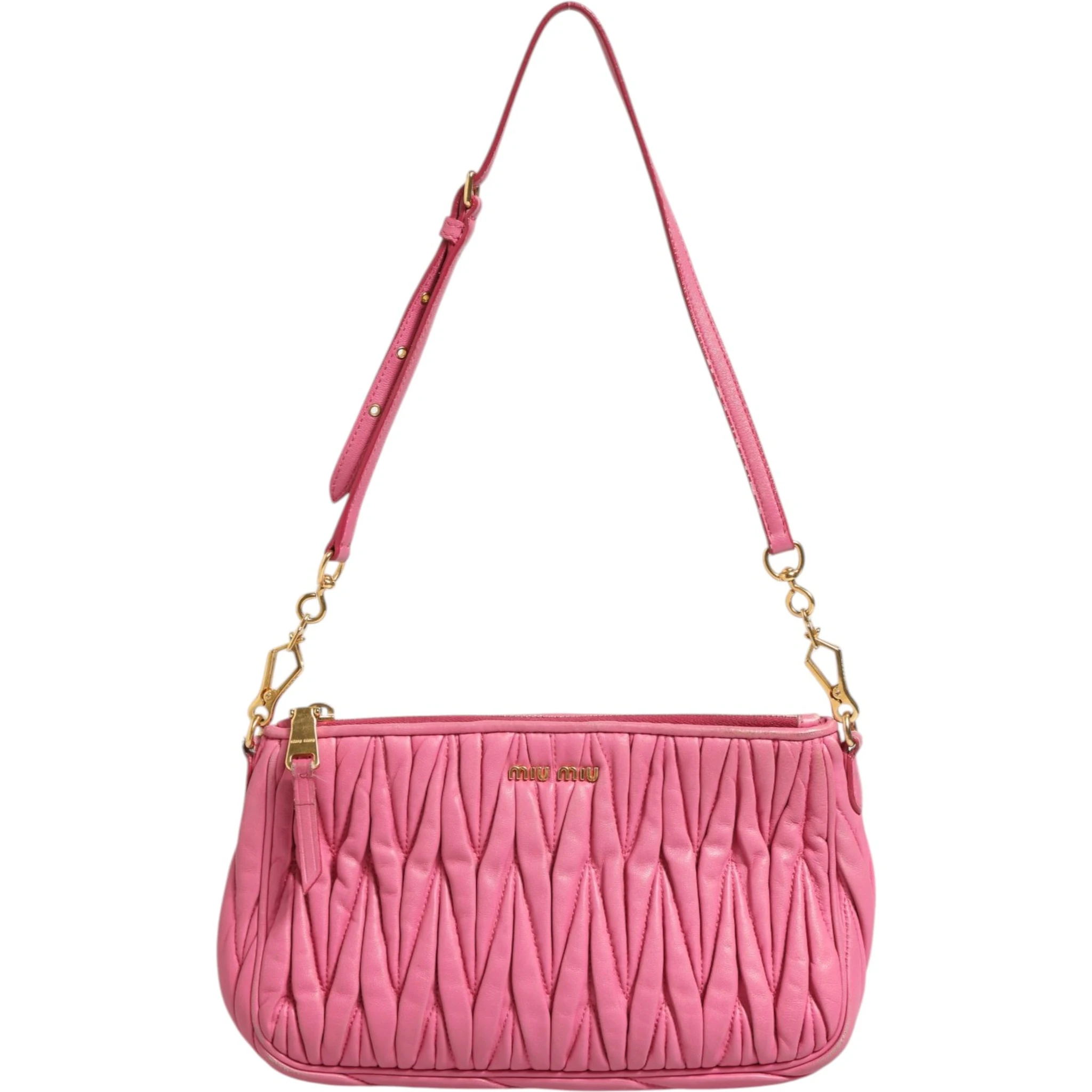 Matelassé Leather Shoulder Bag