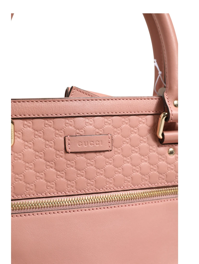 Microguccissima Leather Medium Tote Bag