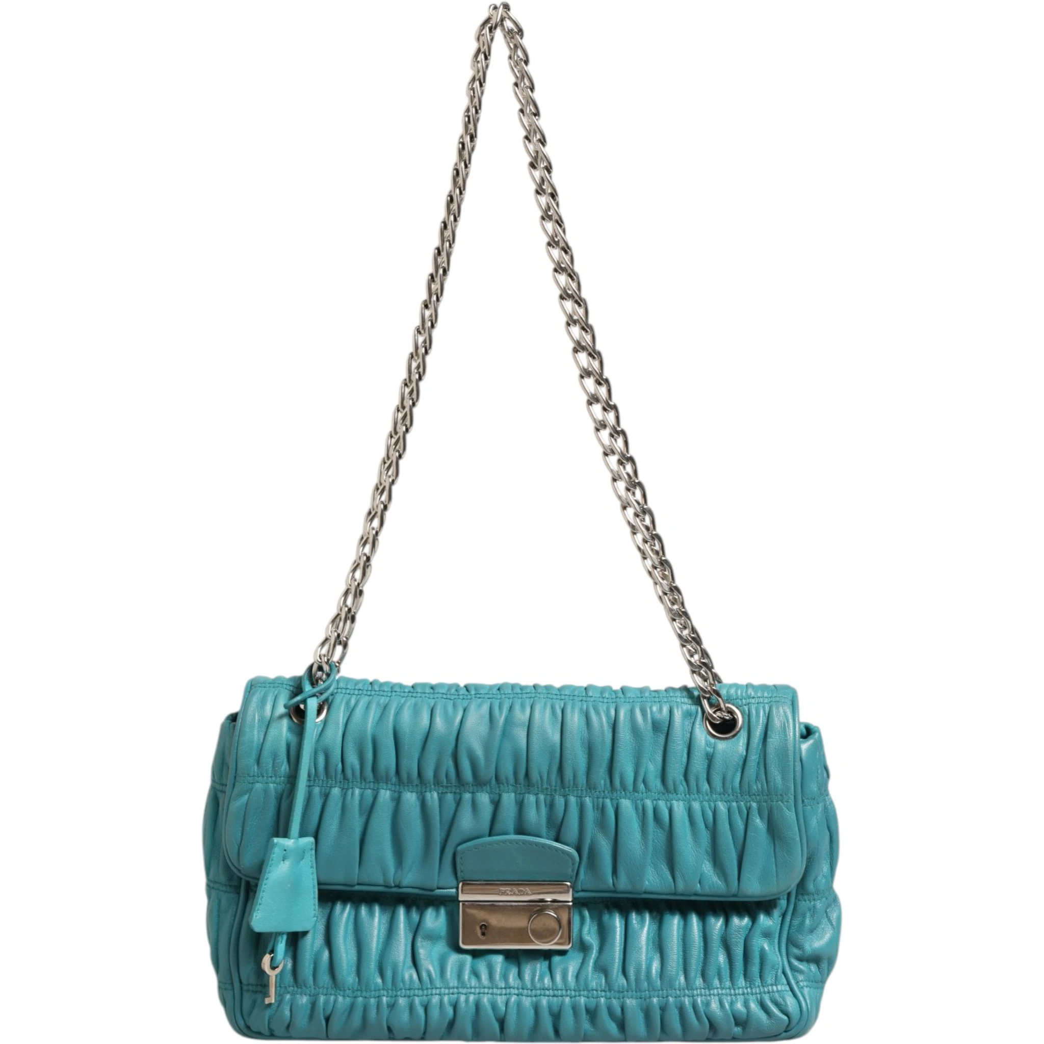 Nappa Gaufre Flap Bag