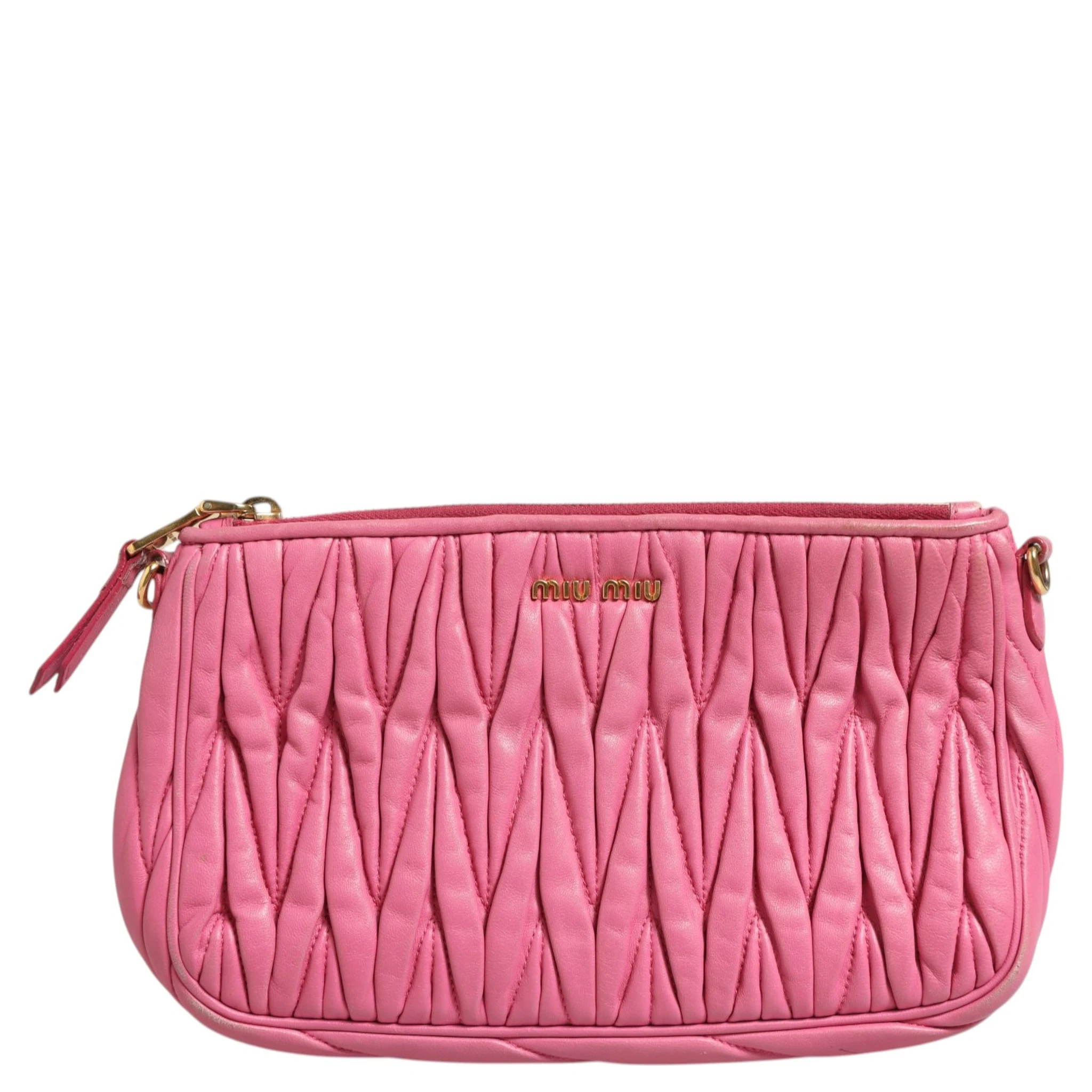Matelassé Leather Shoulder Bag