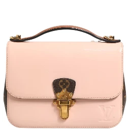 Pink Vernis and Monogram Canvas Cherrywood BB Shoulder Bag