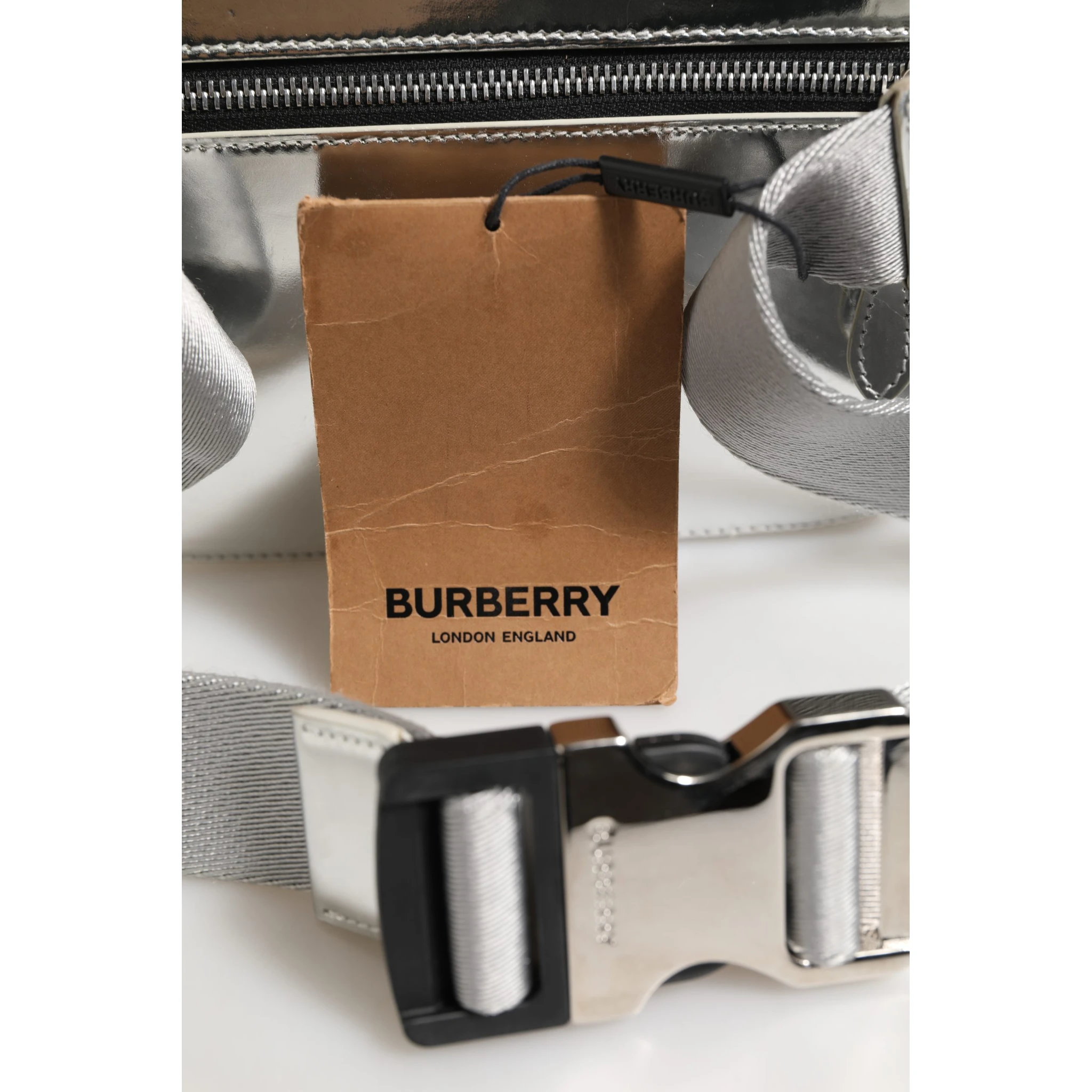 Belt bag Silver in Synthetic