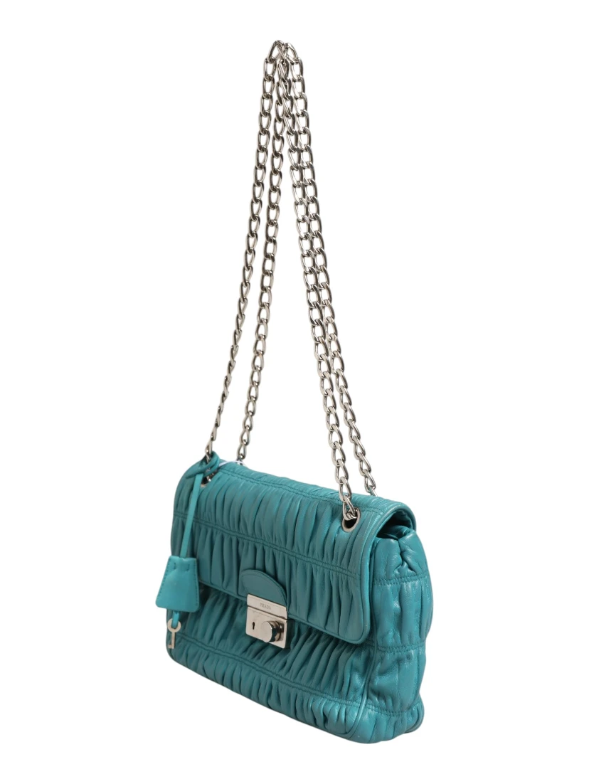 Nappa Gaufre Flap Bag
