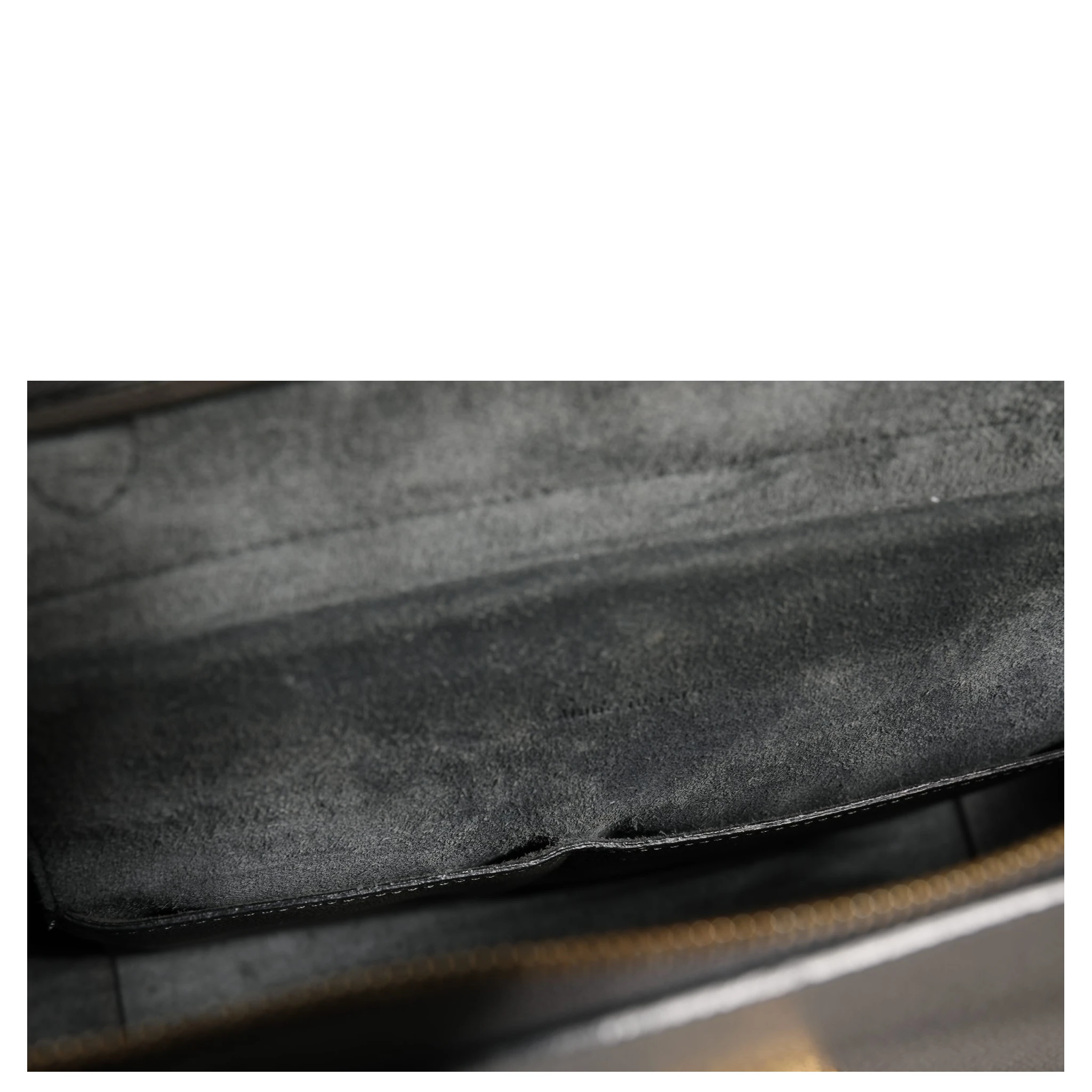Nano Belt Bag in Grained Calfskin Grey