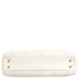 Shiny Calfskin Quilted Mini 22 White 1792563