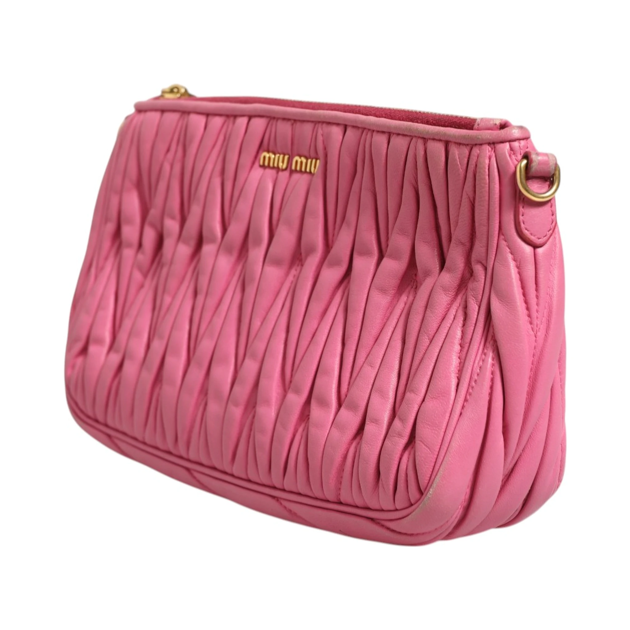 Matelassé Leather Shoulder Bag