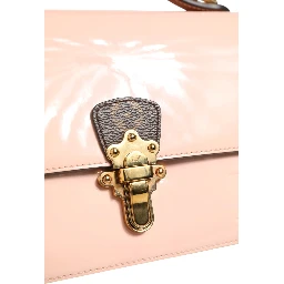 Pink Vernis and Monogram Canvas Cherrywood BB Shoulder Bag