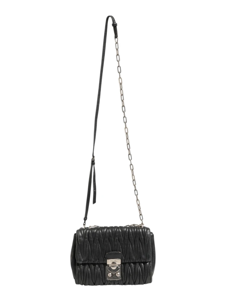 Confidential Matelasse Leather Flap Shoulder Bag