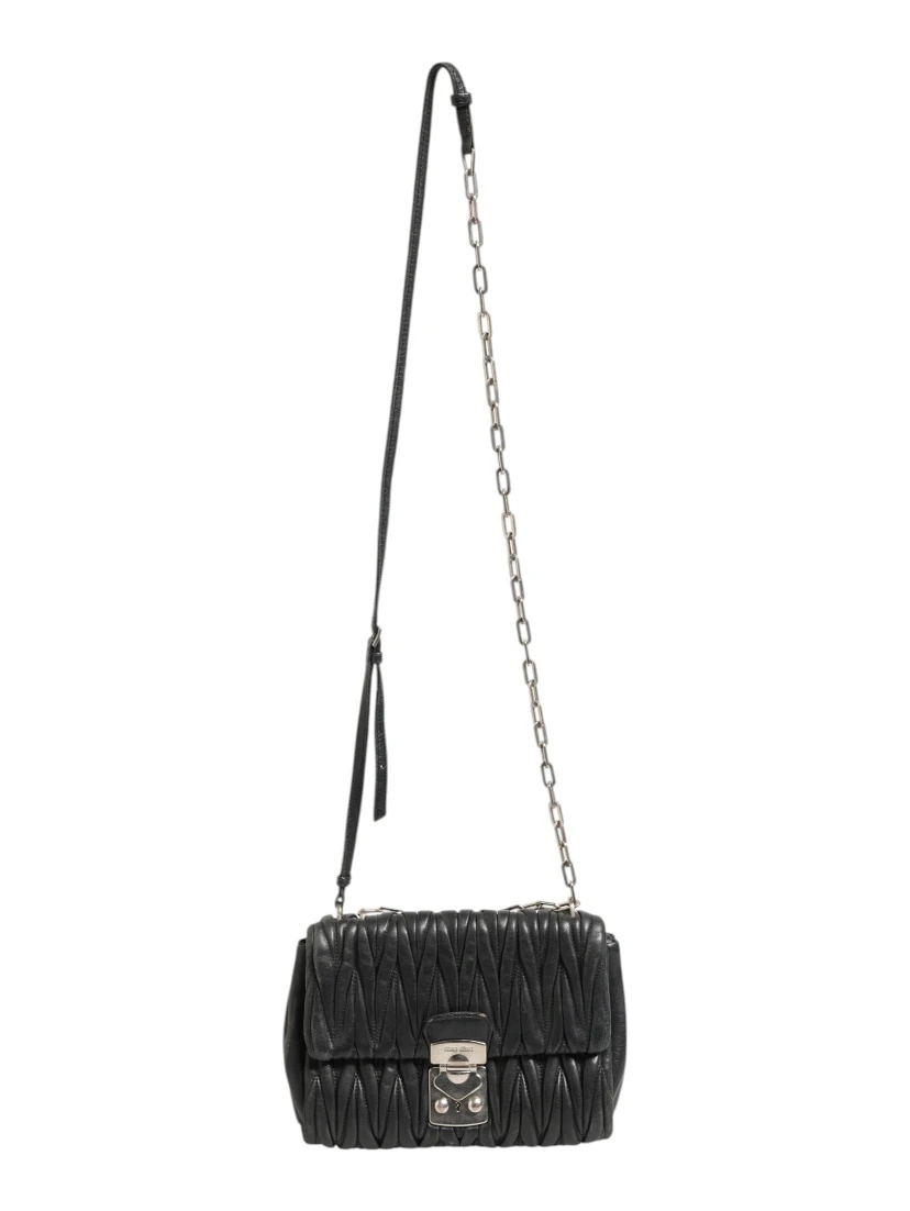 Confidential Matelasse Leather Flap Shoulder Bag