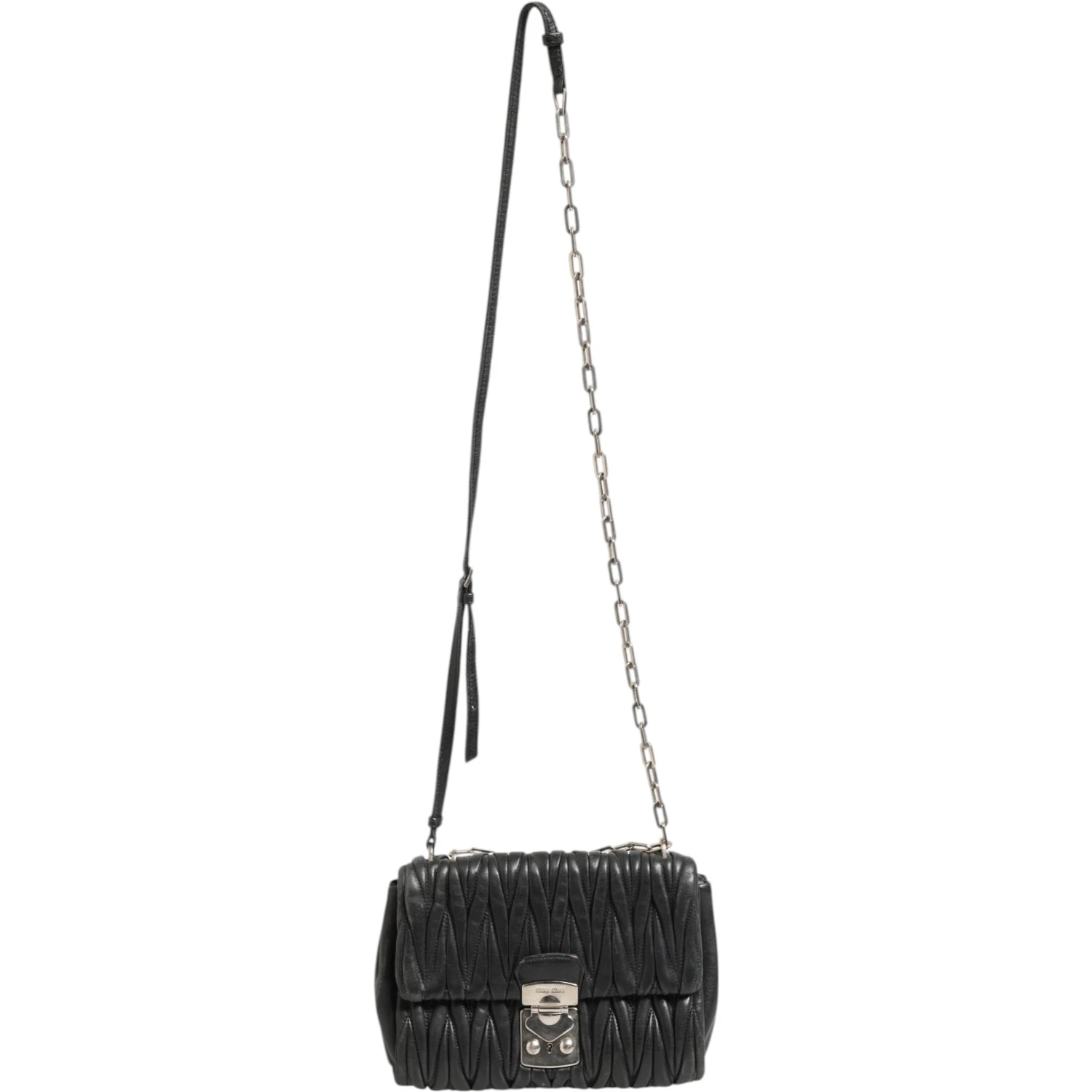 Confidential Matelasse Leather Flap Shoulder Bag