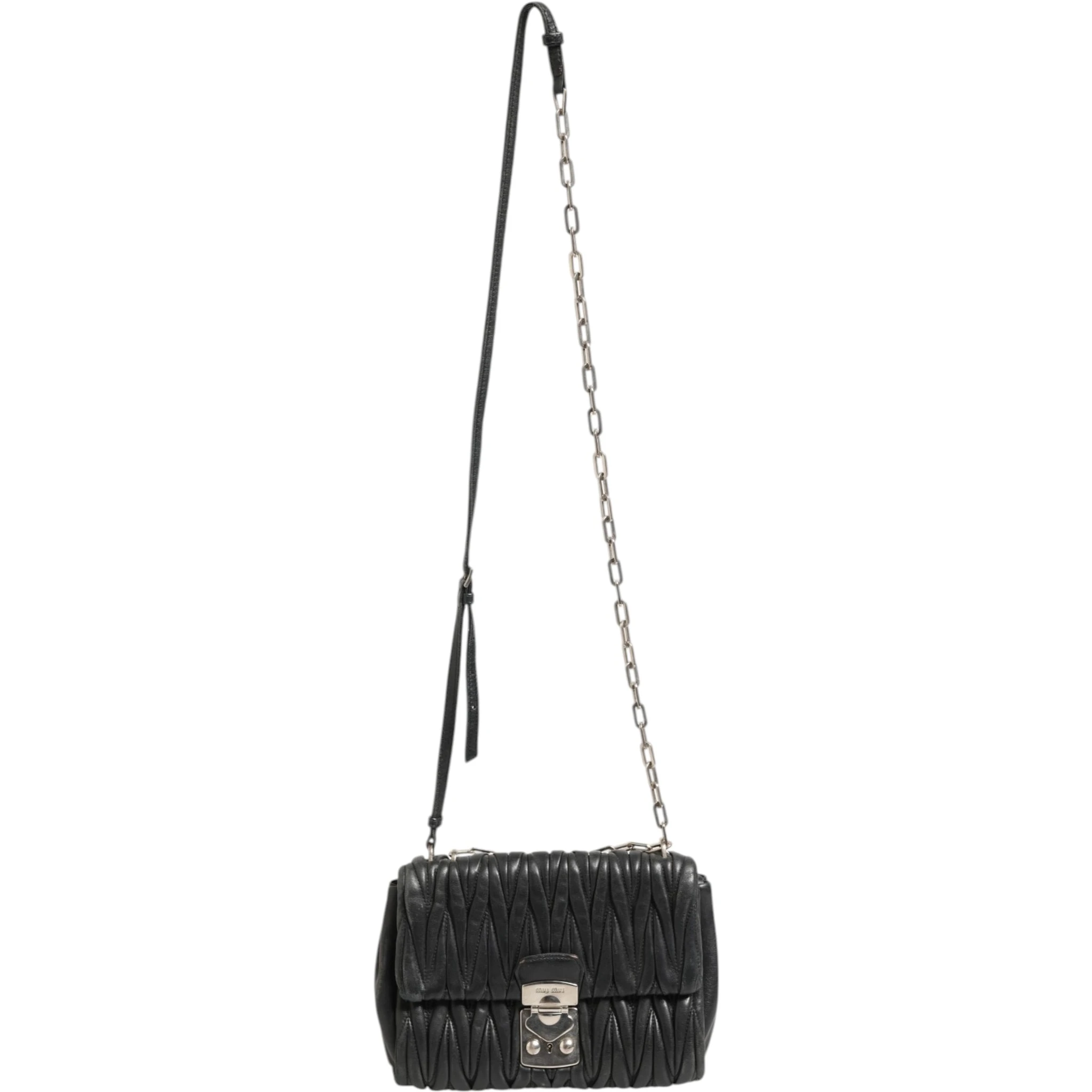 Confidential Matelasse Leather Flap Shoulder Bag