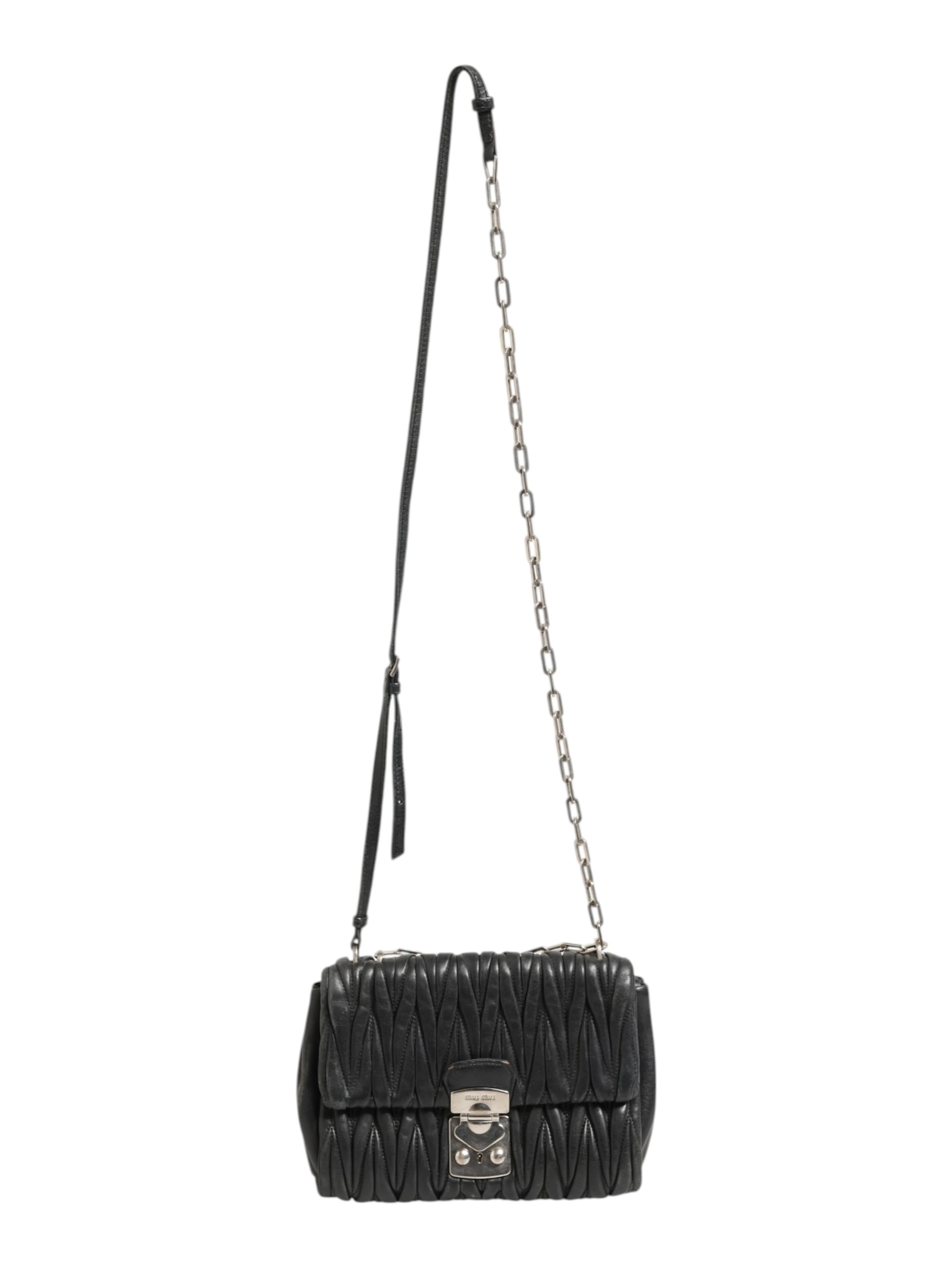Confidential Matelasse Leather Flap Shoulder Bag