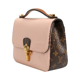 Pink Vernis and Monogram Canvas Cherrywood BB Shoulder Bag