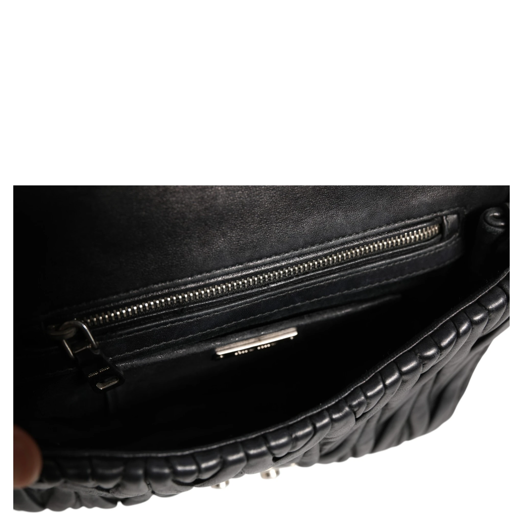 Confidential Matelasse Leather Flap Shoulder Bag