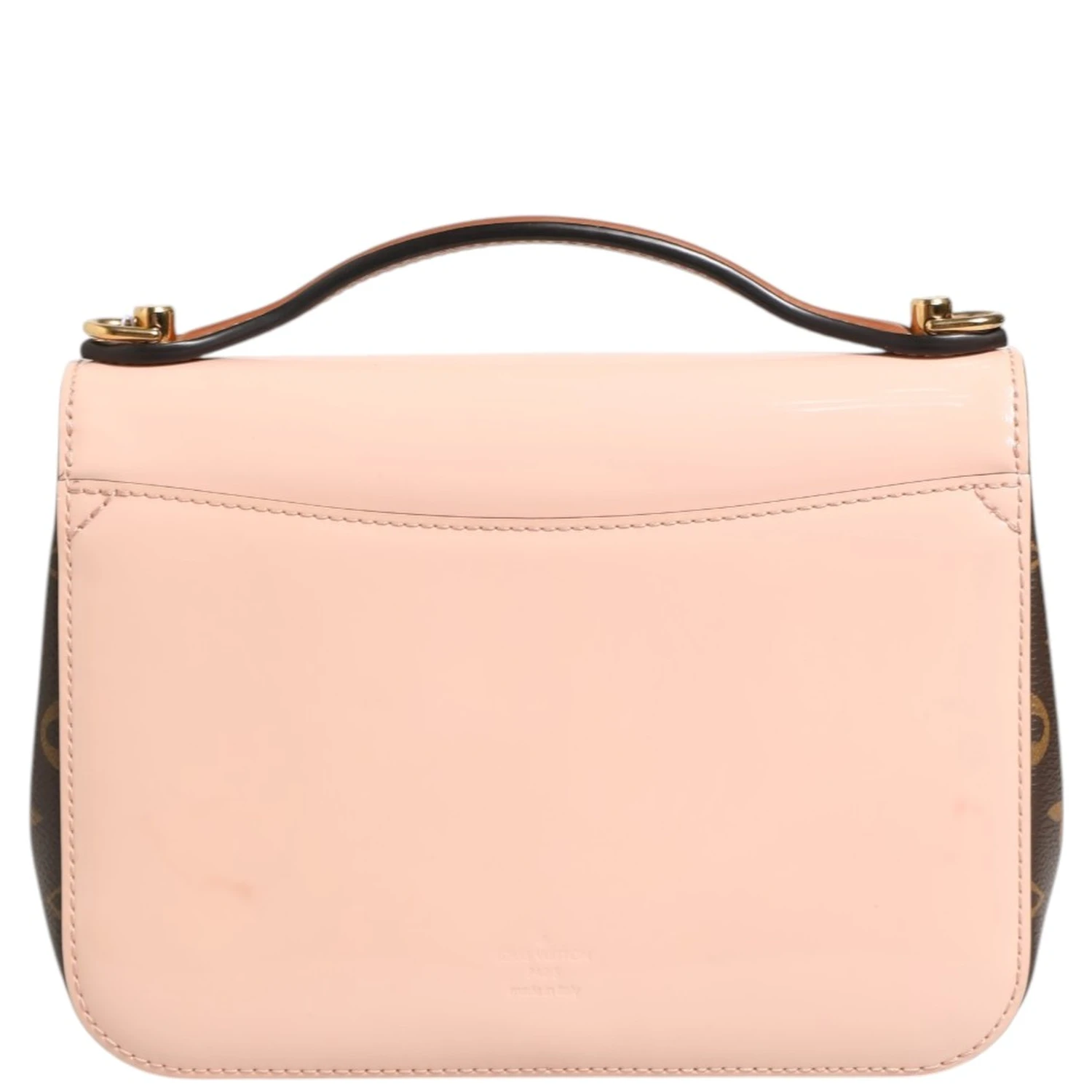 Pink Vernis and Monogram Canvas Cherrywood BB Shoulder Bag