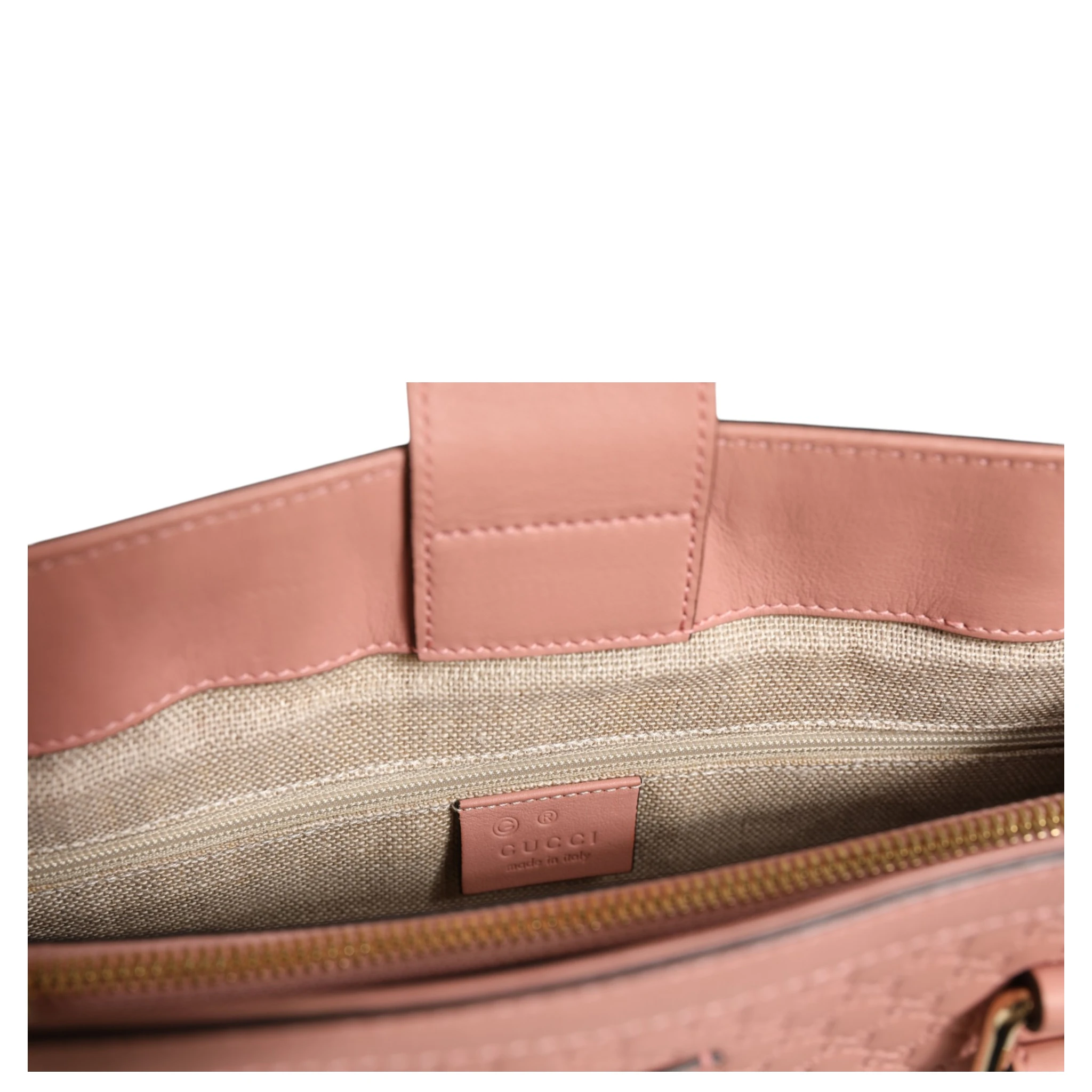 Microguccissima Leather Medium Tote Bag