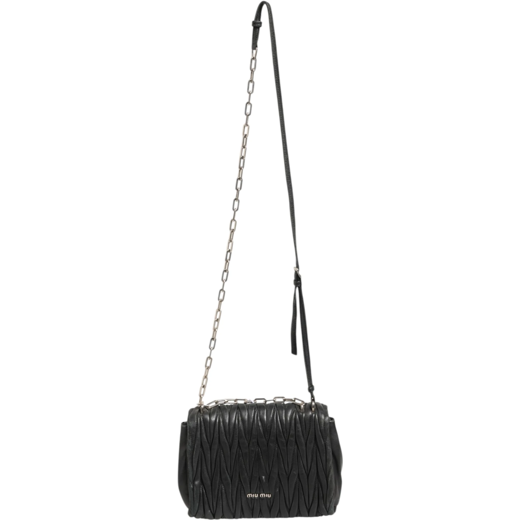 Confidential Matelasse Leather Flap Shoulder Bag