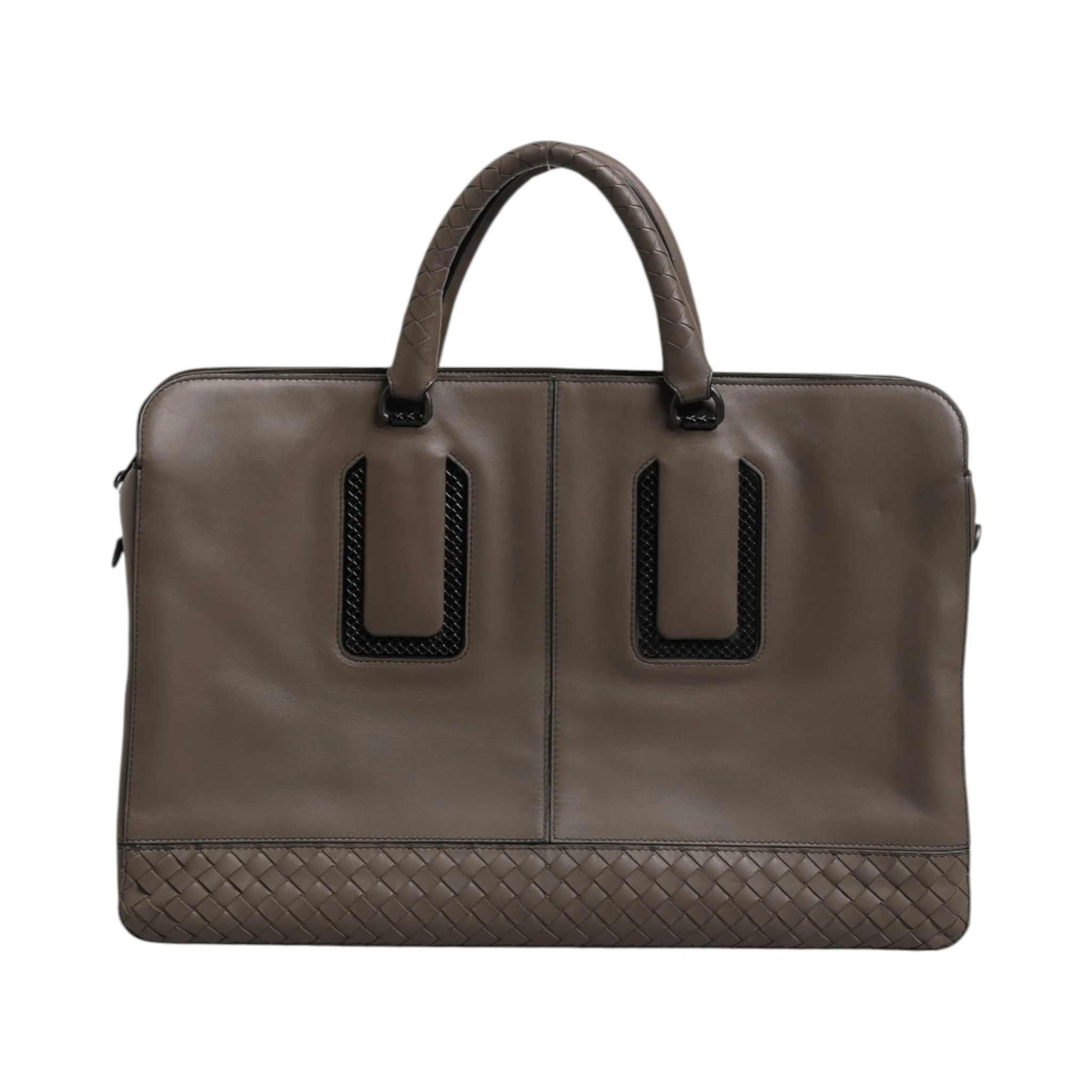 Getaway Intrecciato Leather Briefcase