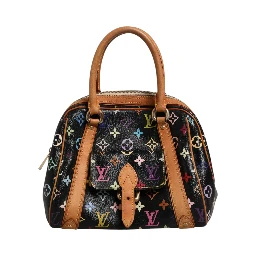 Black Monogram Multicolor Canvas Priscilla Handbag