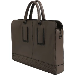 Getaway Intrecciato Leather Briefcase