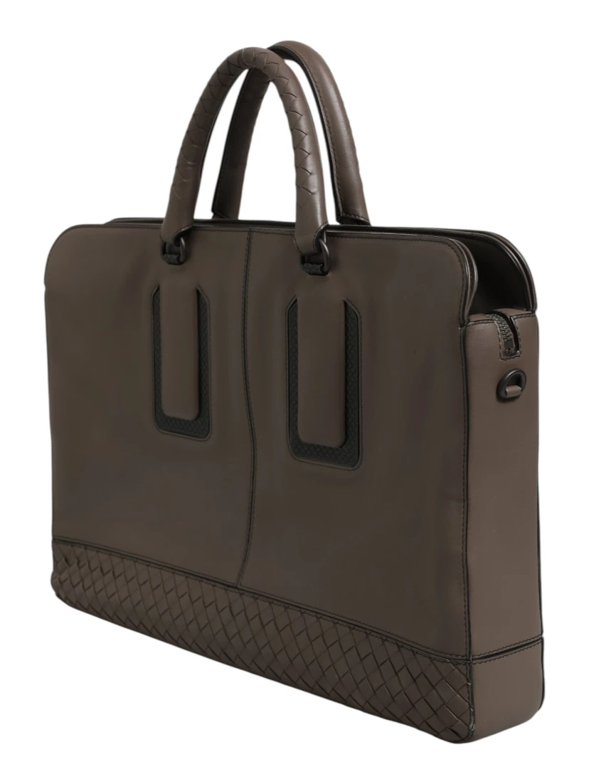 Getaway Intrecciato Leather Briefcase