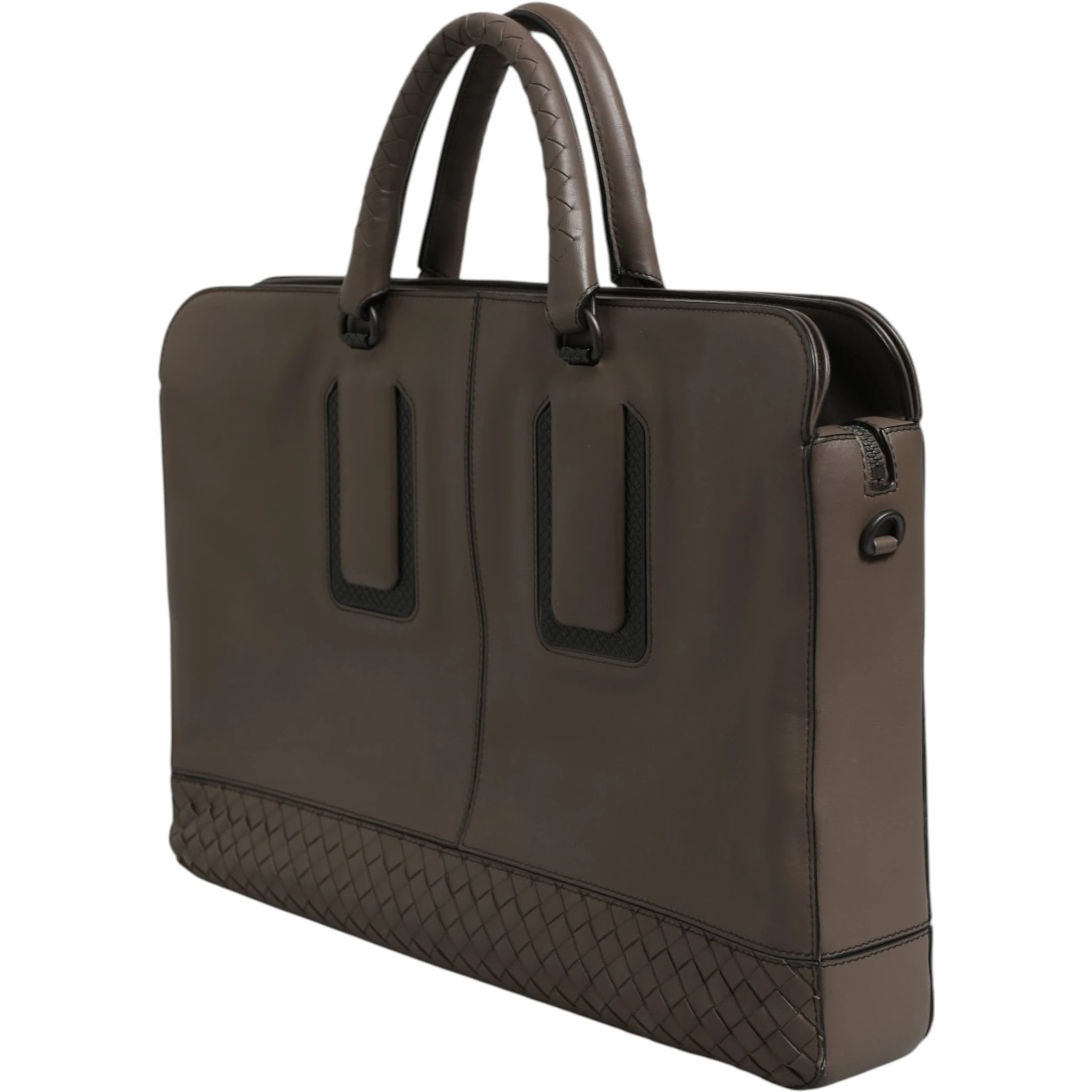 Getaway Intrecciato Leather Briefcase