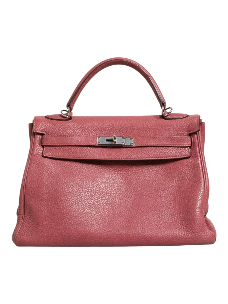 Kelly 32 Rouge H Togo Retourne Palladium