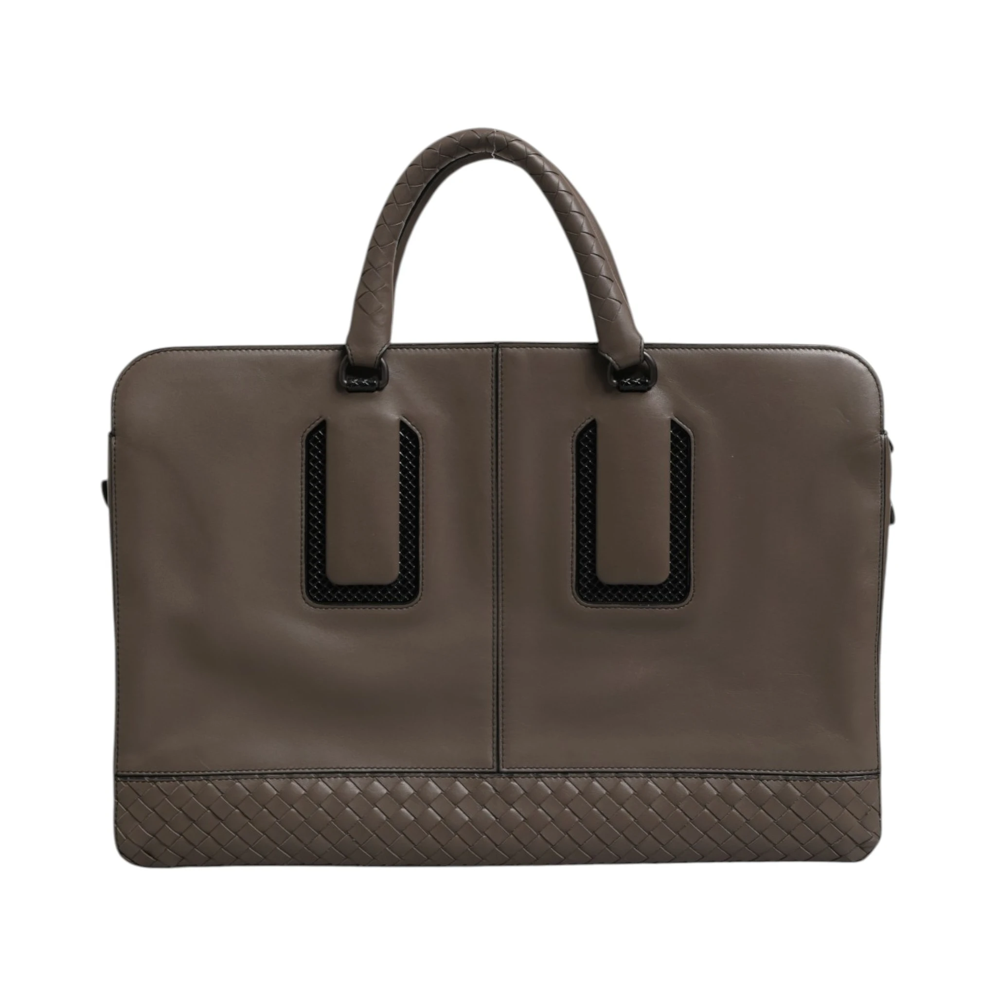 Getaway Intrecciato Leather Briefcase