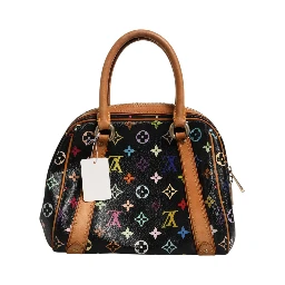 Black Monogram Multicolor Canvas Priscilla Handbag