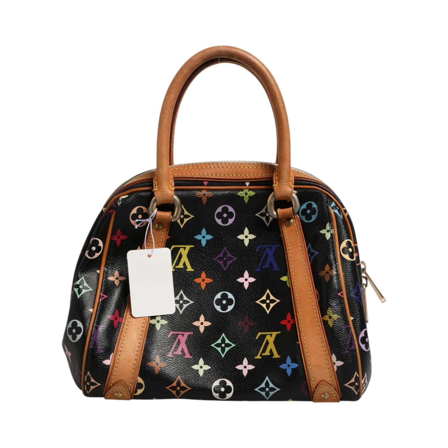 Black Monogram Multicolor Canvas Priscilla Handbag
