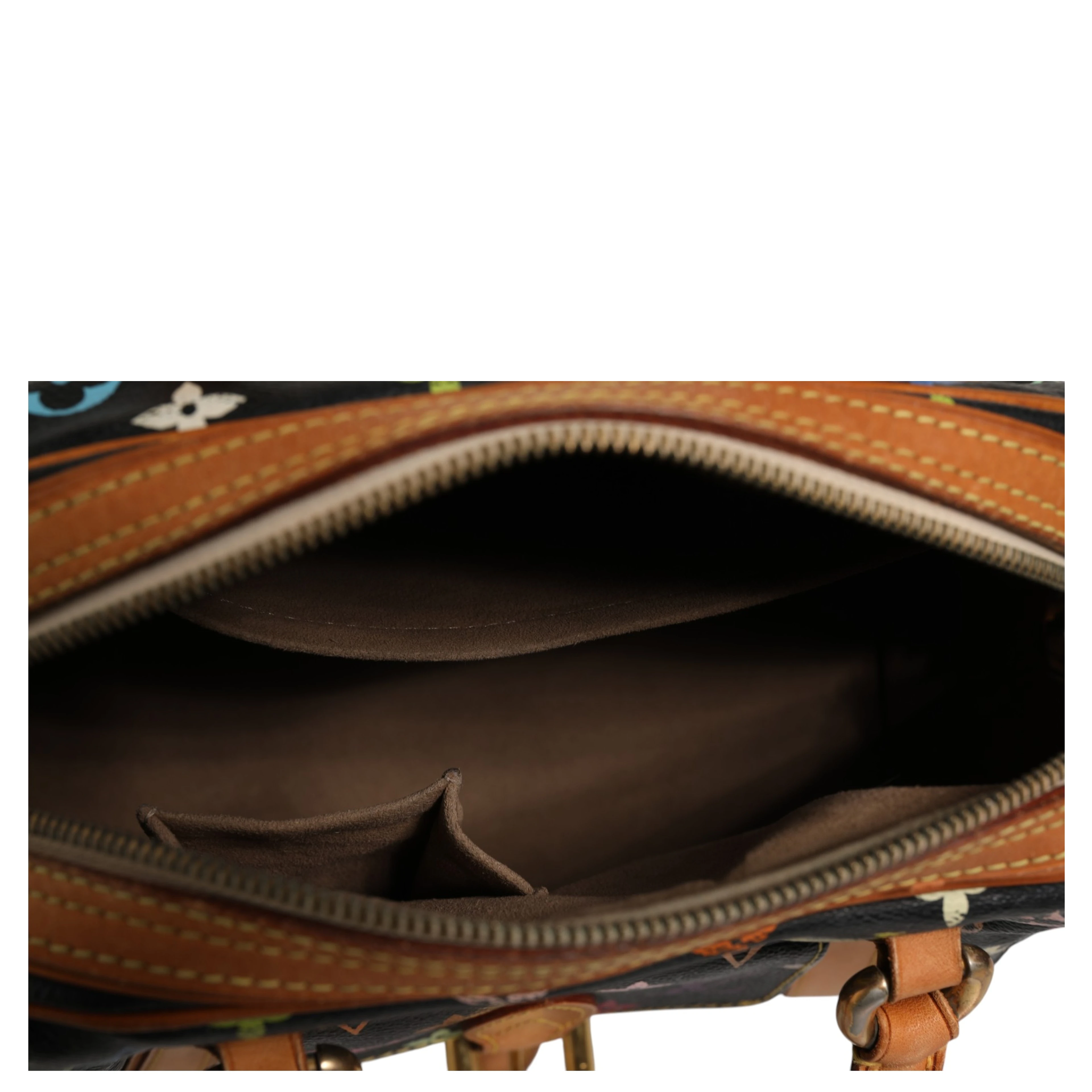Black Monogram Multicolor Canvas Priscilla Handbag