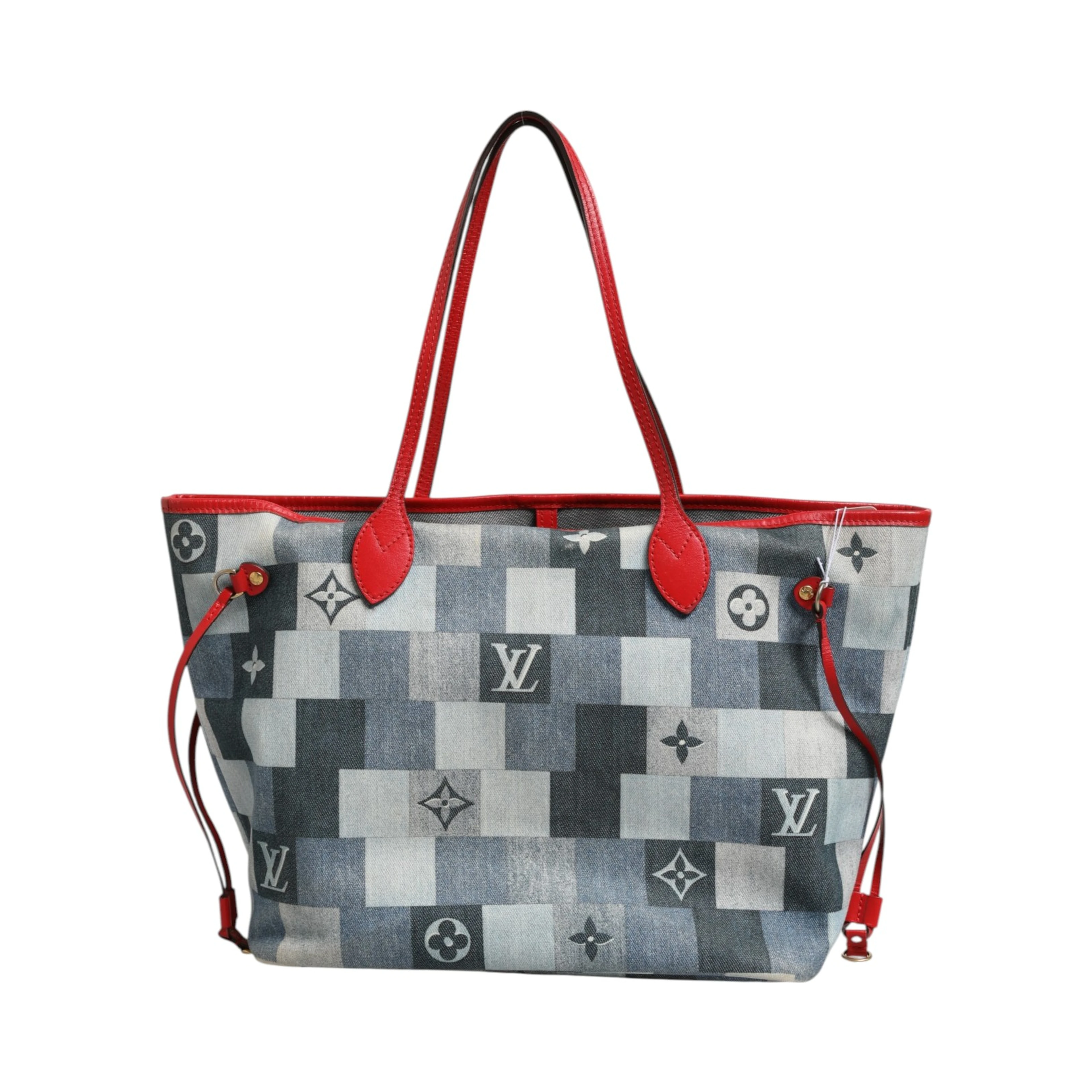 Neverfull Patchwork Monogram Denim Tote Bag