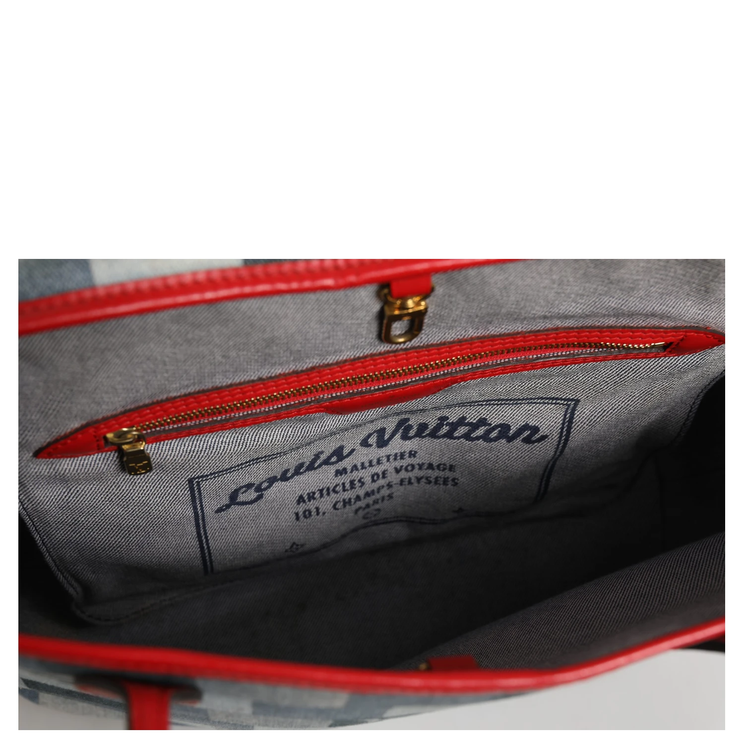 Neverfull Patchwork Monogram Denim Tote Bag