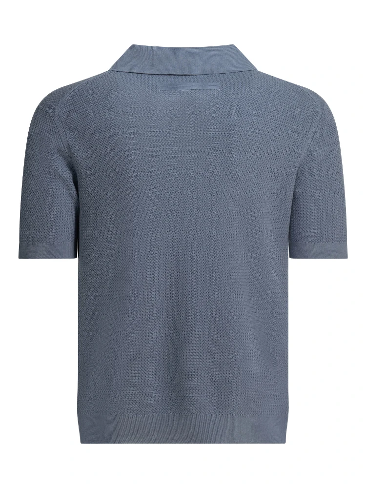 Cotton polo shirt without buttons alternative
