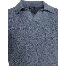 Cotton polo shirt without buttons